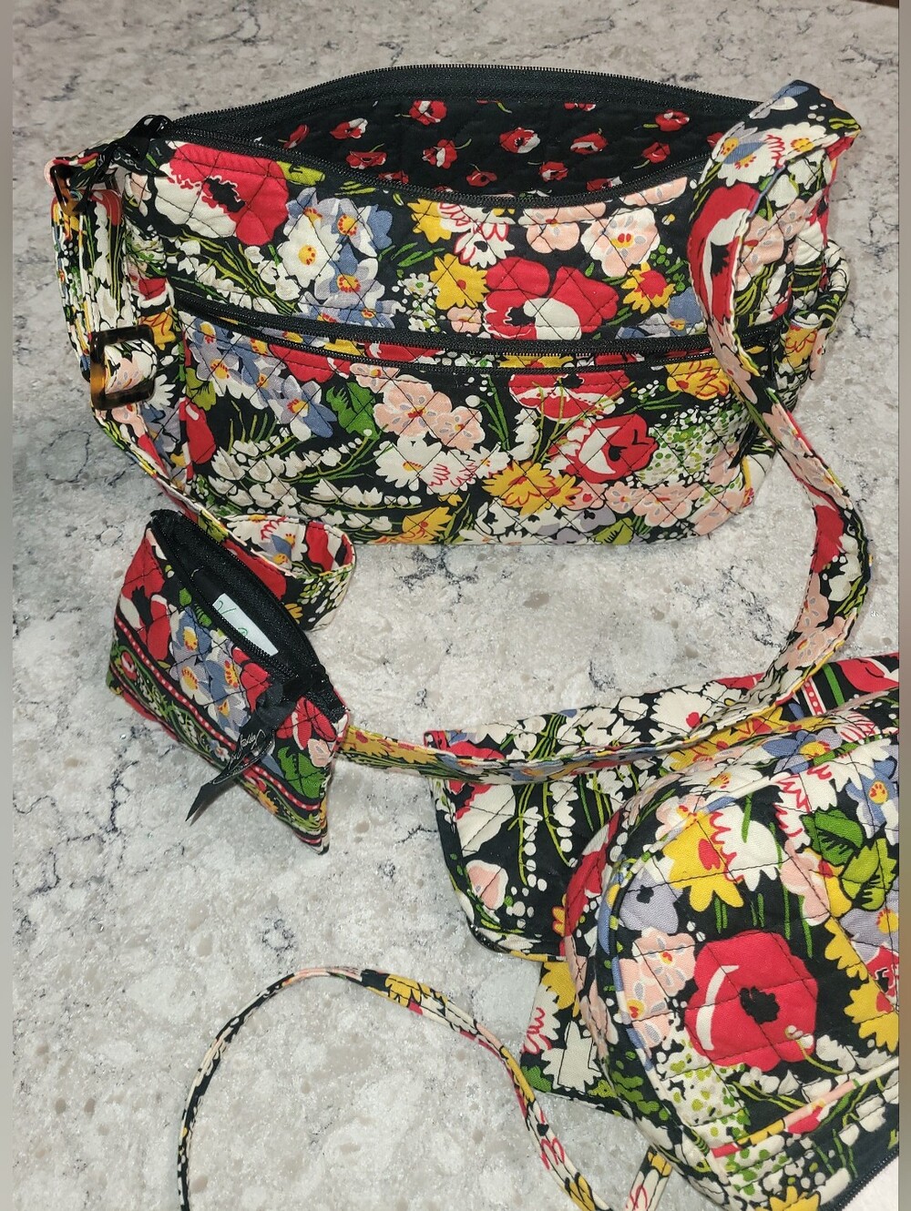 Vera Bradley Poppy Fields. Retired. 5pcs - Picture 7 of 7